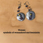 Sterling Silver Egyptian Hieroglyphic Earrings - Paths and Places
