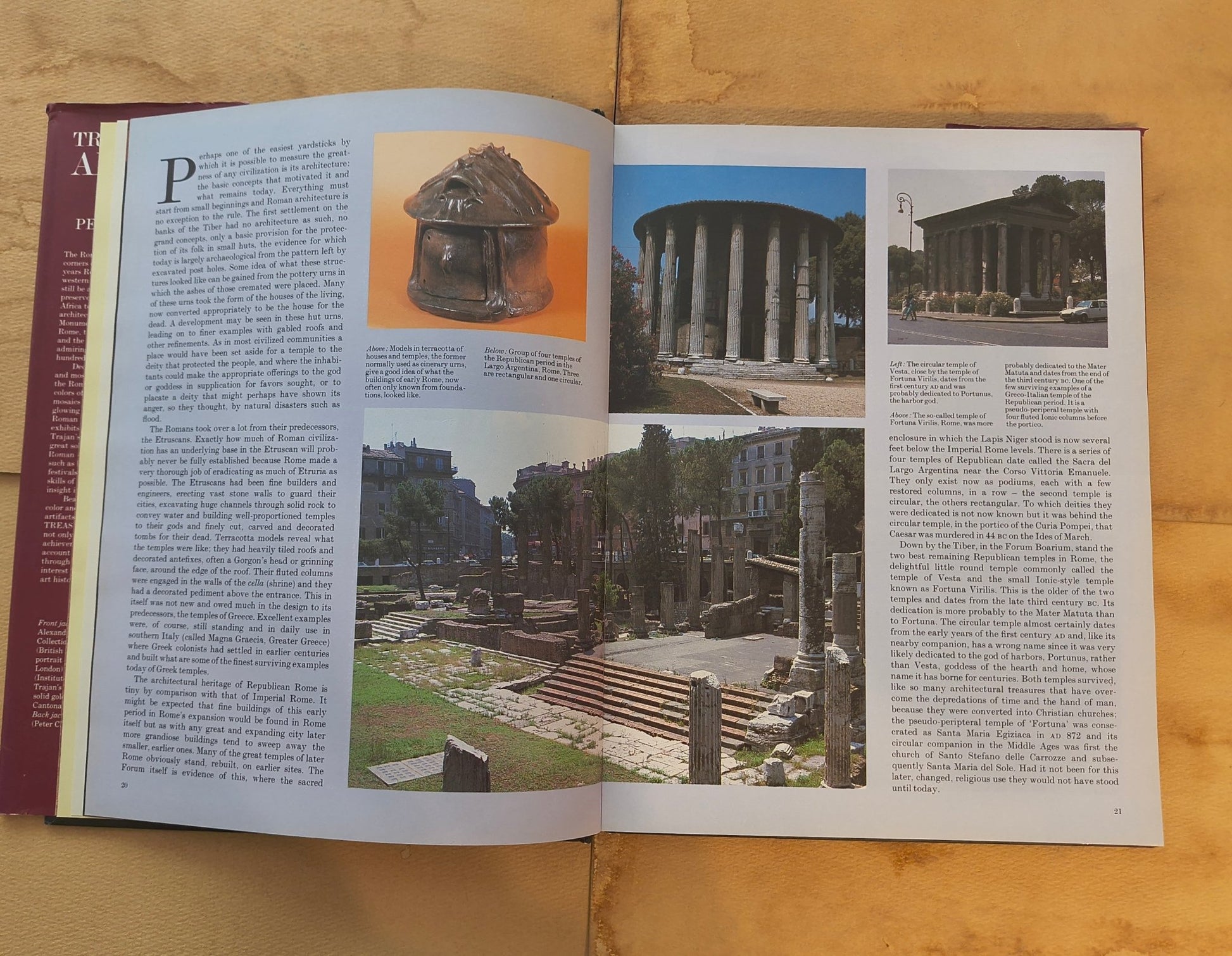 Treasures of Ancient Rome Hardcover Collectible - Paths and Places